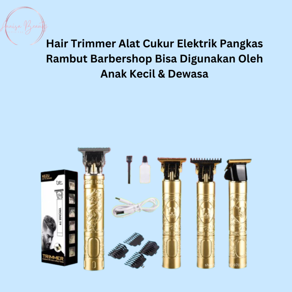 Hair Trimmer Alat Cukur Elektrik Pangkas Rambut Barbershop Bisa Digunakan Oleh Anak Kecil & Dewasa