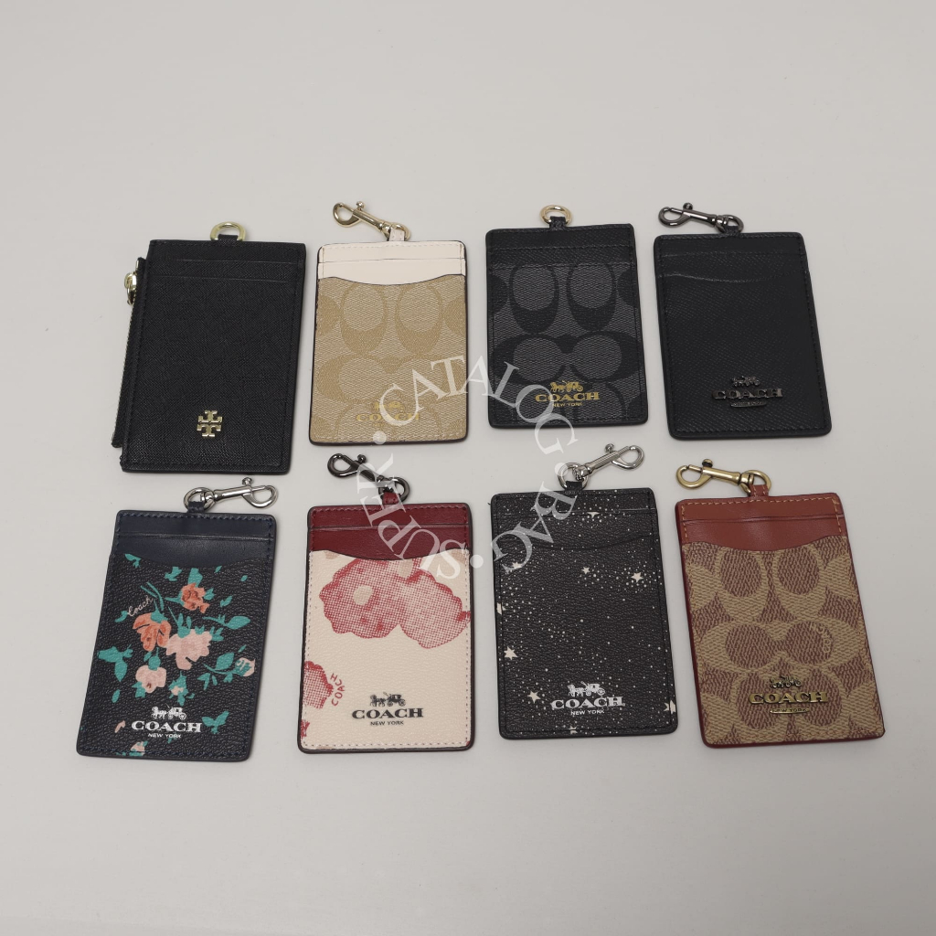 ID Card Lanyard F63274 65573  Signature / Black / White Canvas Include Strap