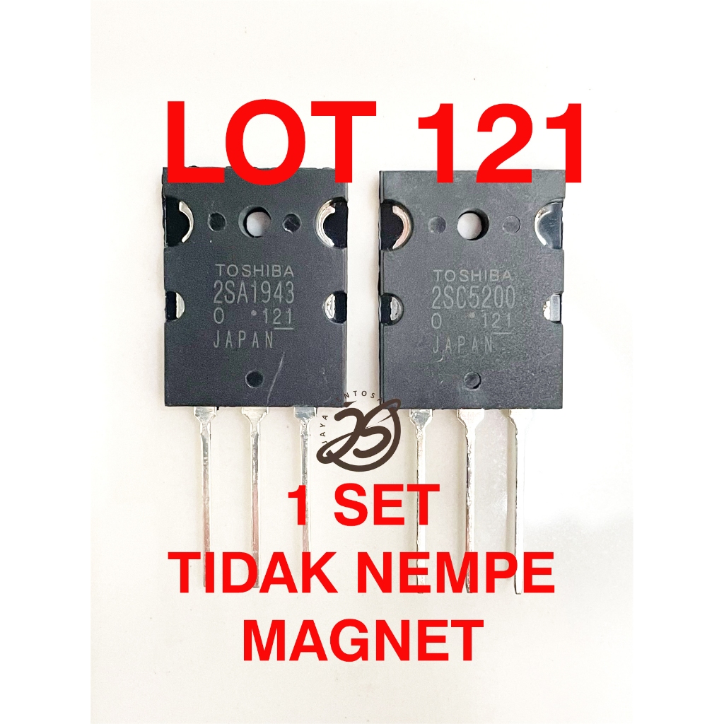 10 SET TRANSISTOR TOSHIBA A1943 C5200 LOT 121 KWALITAS SUPER 2SA1943 2SC5200 DIFFUSED JAPAN AUDIO up