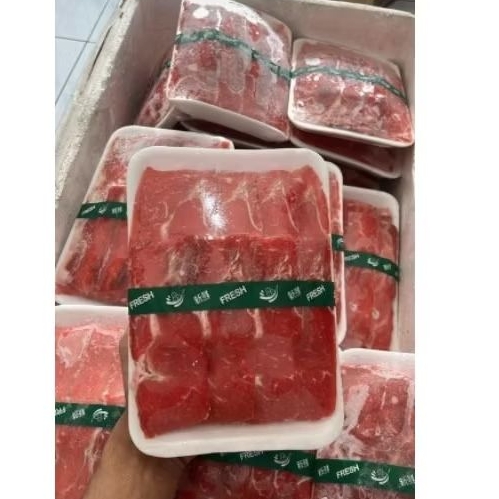 

beef slice sirloin premium non fat kemasan 500 gram