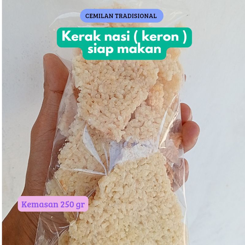 

kerak nasi keron kemasan 250 gr goreng/ best seller intip nasi enak gurih