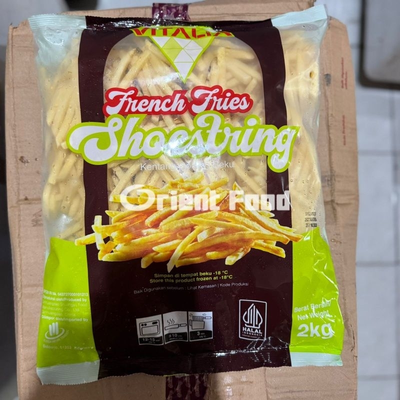 

Kentang Shoestring French Fries Frozen Vitalia 2Kg