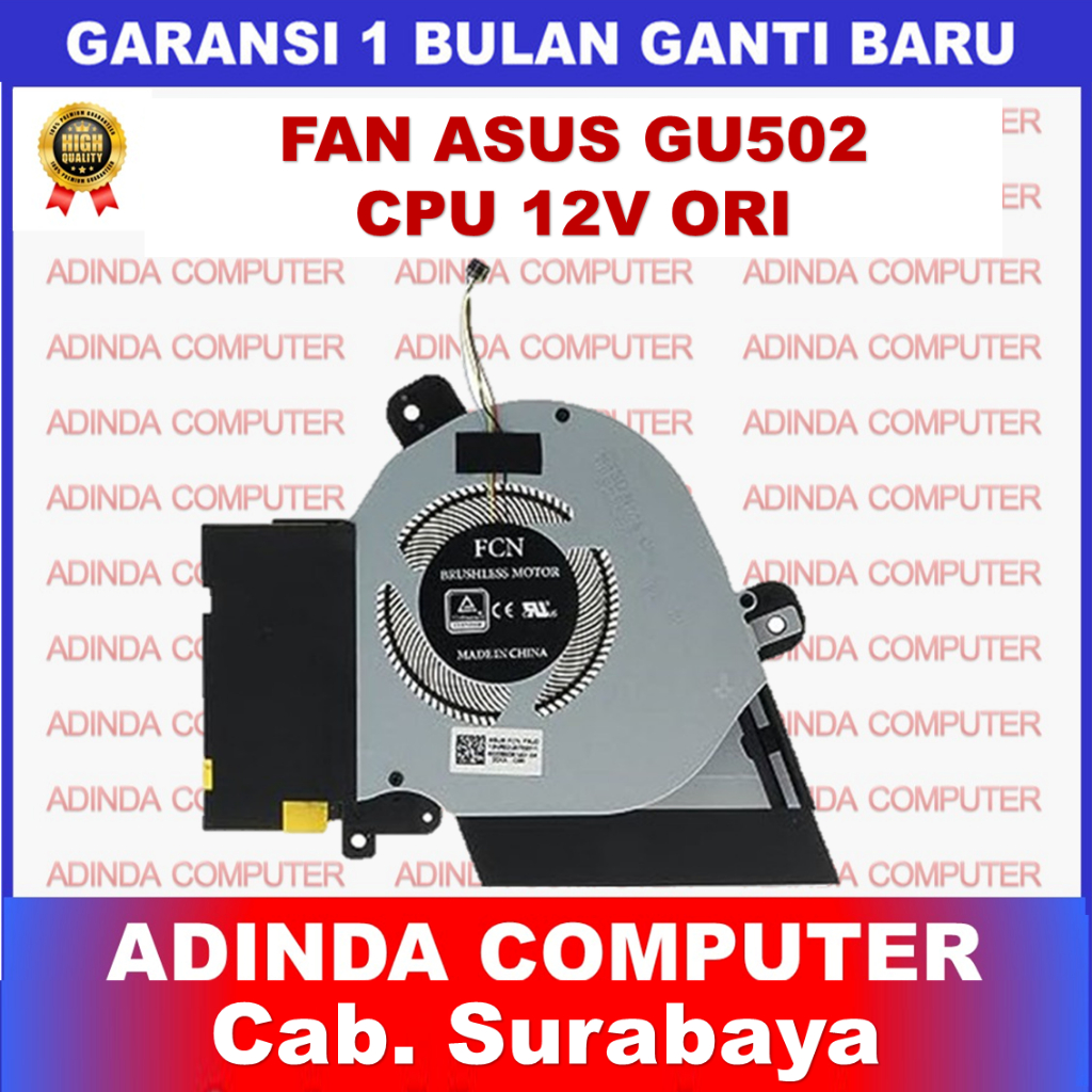 Fan Asus ROG Zephyrus GU502 GX502GW GU502DU GU502G GU502GU 12V CPU ORI