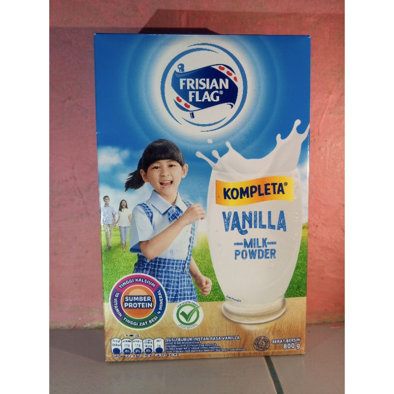 

Susu Bubuk Frisian Flag Kompleta Rasa vanilla 800 Gram