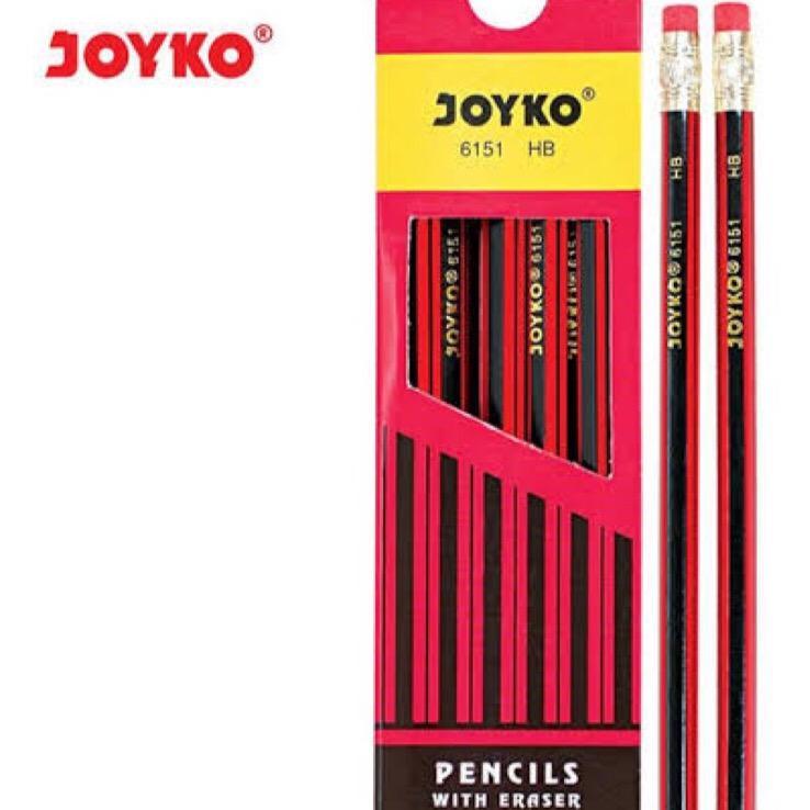 

Pensil Joyko HB Merah-Hitam 6151