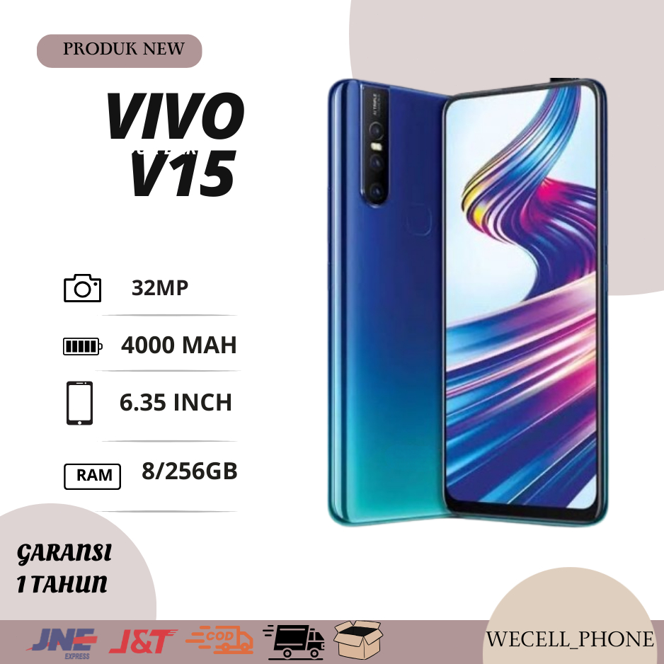 Hp VIVO V15 RAM 8/256GB Bersegel Garansi Distributor 1 Tahun