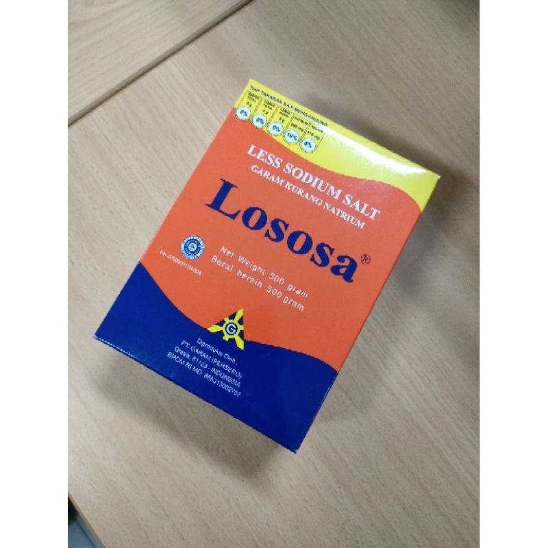 Garam LoSoSa 500gr. Garam rendah natrium untuk mencegah hipertensi / darah tinggi , garam sehat