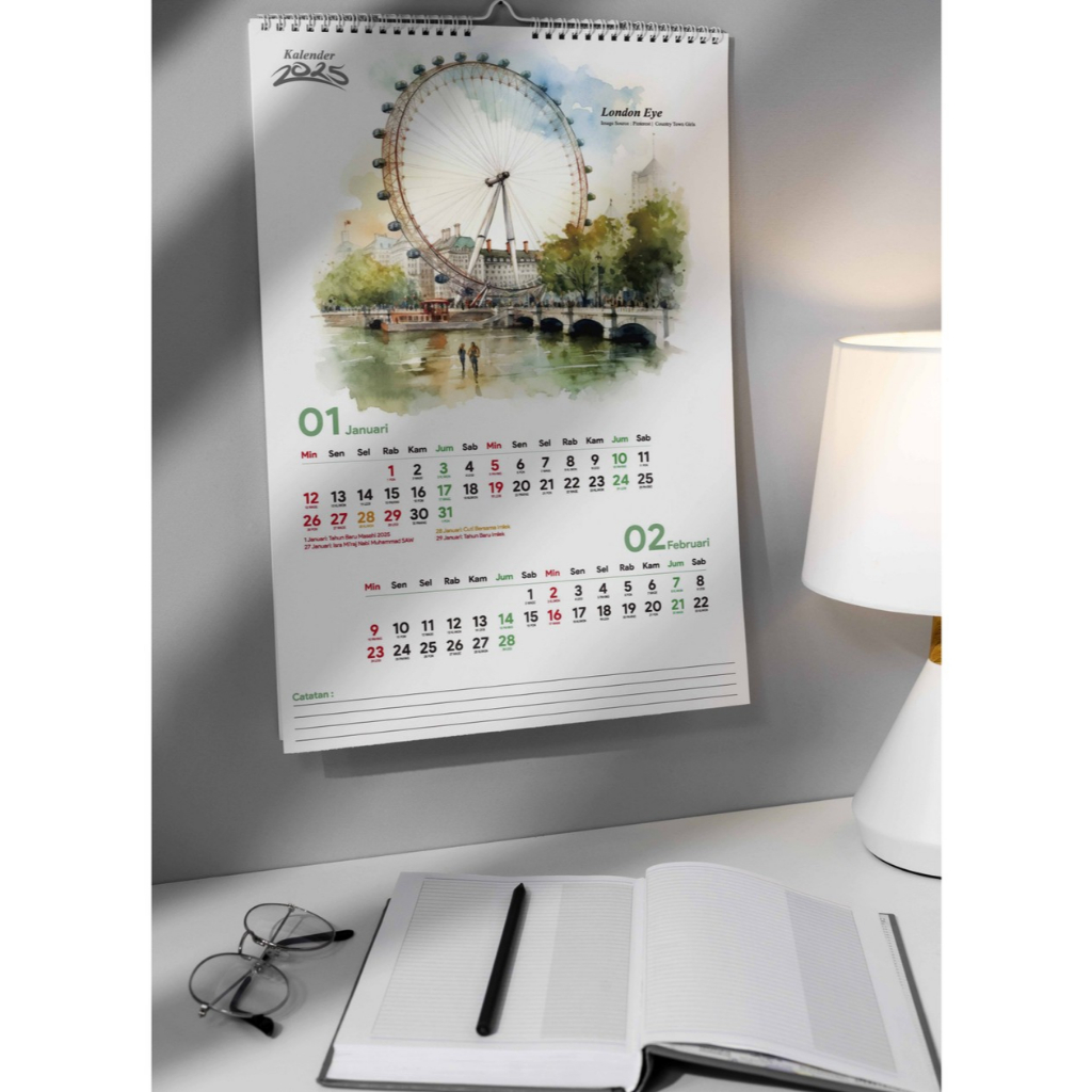 

Kalender 2025 Aesthetic | Kalender Land Mark 2025