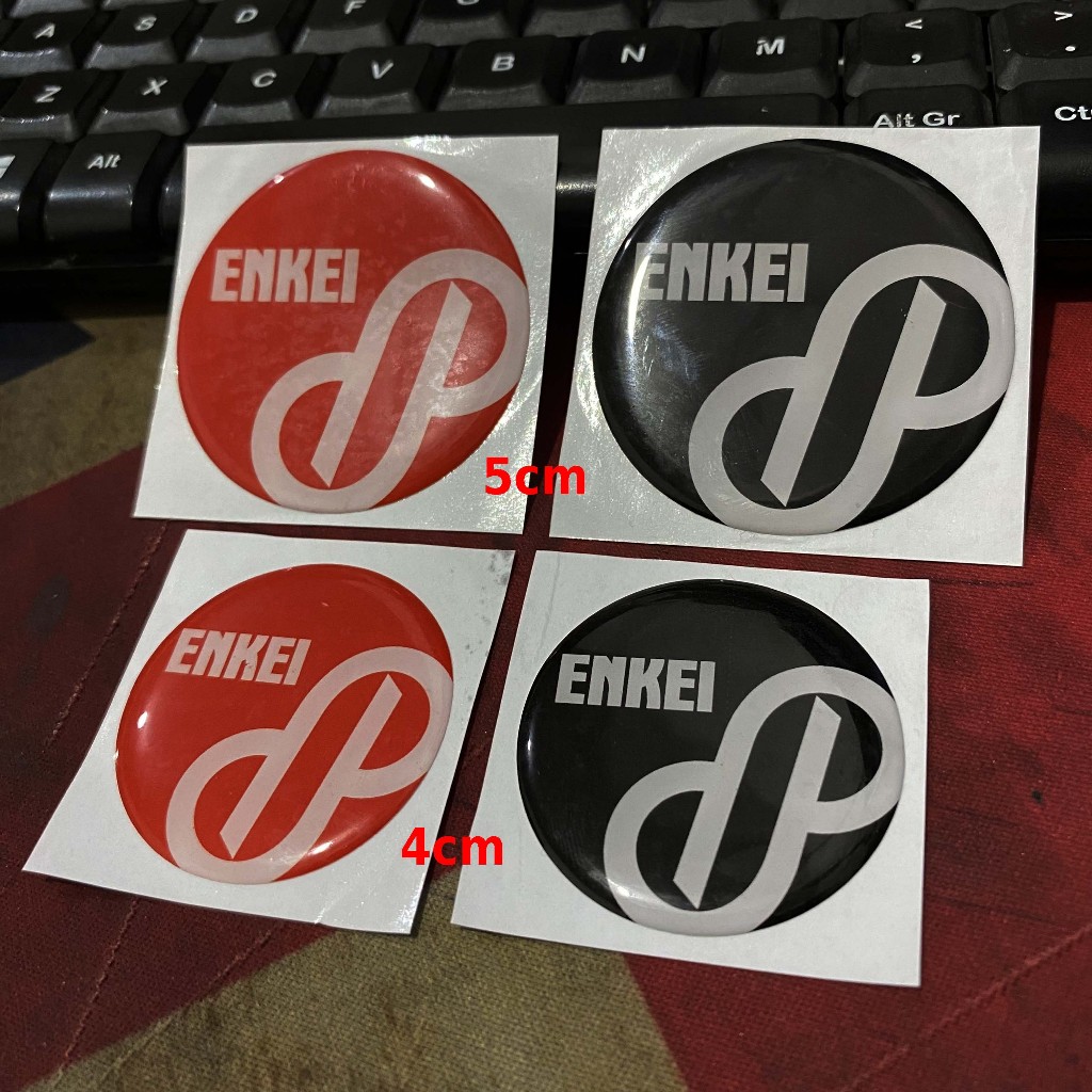 

Sticker Timbul Resin Enkei Bulat Logo Lycal 3D Kecil Satuan