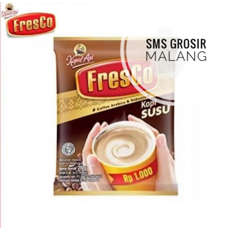 

KOPI FRESCO KRIM SUSU RENCENG 10x28gr / FRESCO KOPI SUSU / KOPI KAPAL API FRESCO