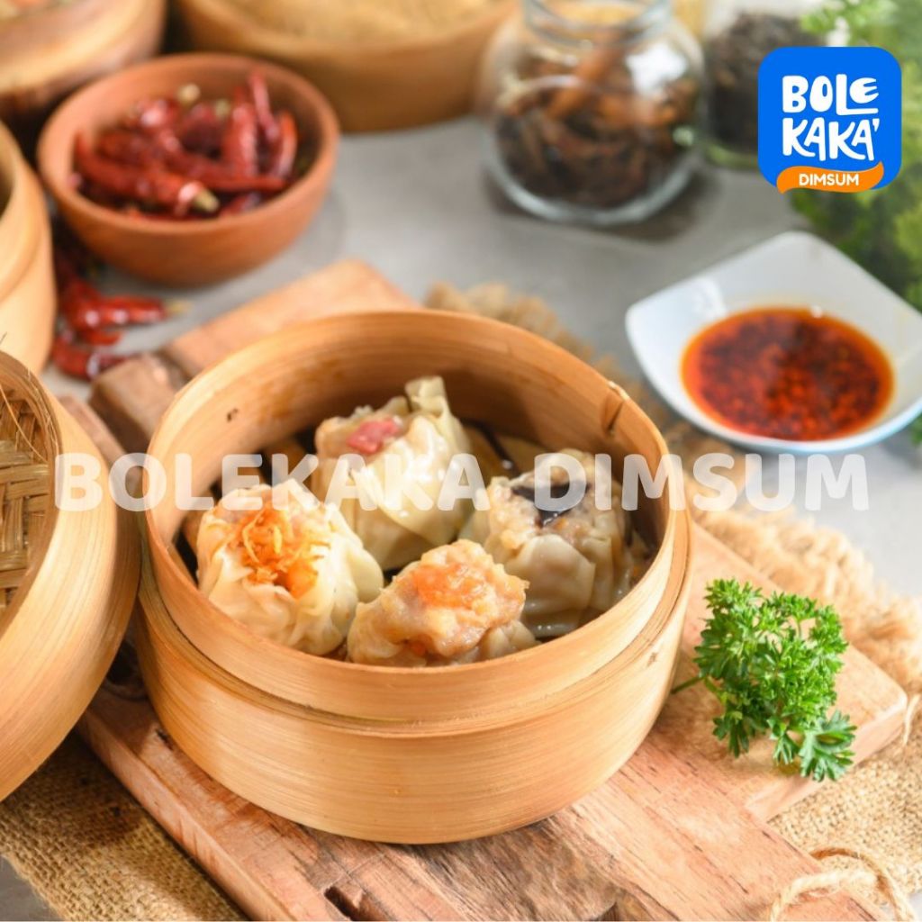 

Dimsum Mix C isi 100 pcs/ Bolekaka Dimsum Siomay Mix Ayam Salmon