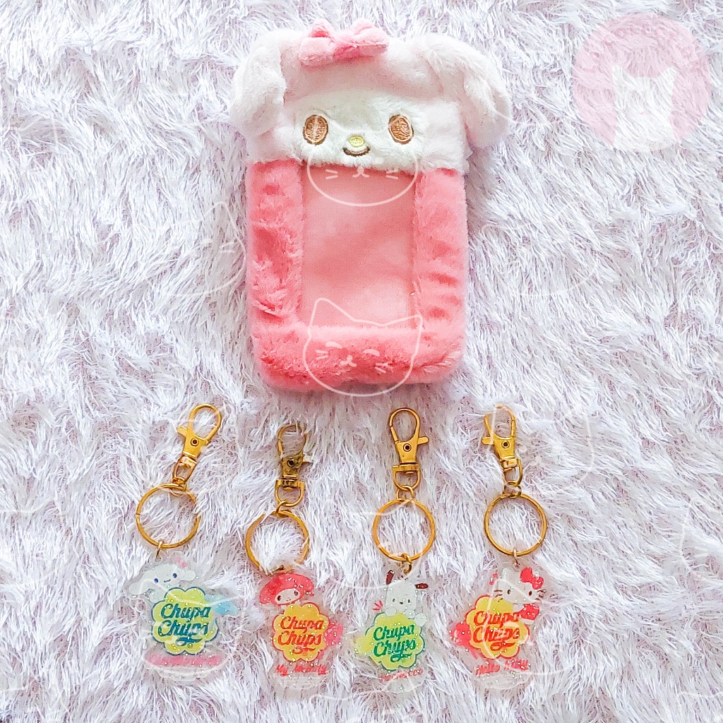[READY] Sanrio Photocard Holder Keyring | My Melody Pochacco Hello Kitty Cinnamoroll
