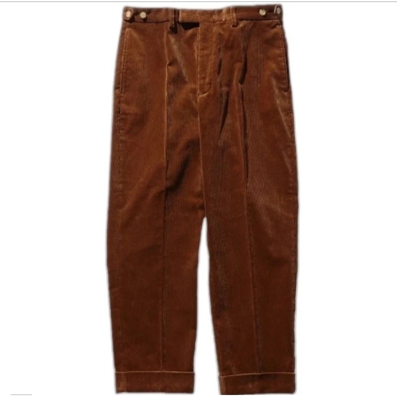 BEAMS Plus Ankle-Cut Corduroy golden brown