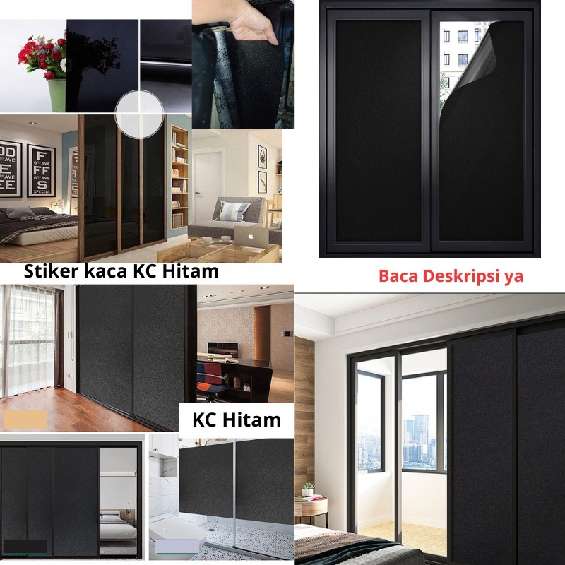 GEMILANGWALLPAPER - KC HITAM | STIKER KACA | STICKER KACA | STIKER WINDOW | SUNBLAST KACA BATIK | SA