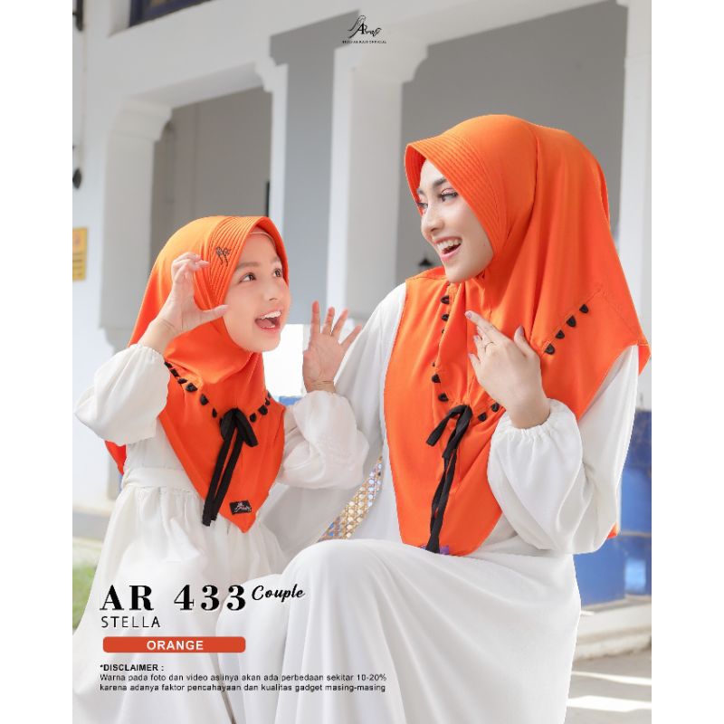 AR 433 HIJAB BERGO COUPLE  ( KIDS DAN MOM ) VARIASI TALI BY ARAFI. ORI