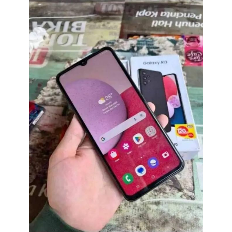 SAMSUNG A13 HP SECONDS RAM 4/128 FULLSET