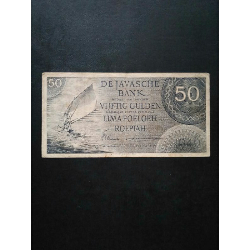 uang Kuno 50 federal thn 1946 kondisi bagus VF+
