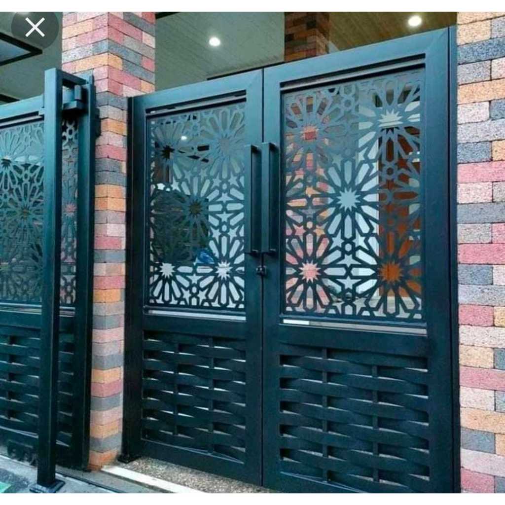 pagar rumah custom motif | pagar cutting laser