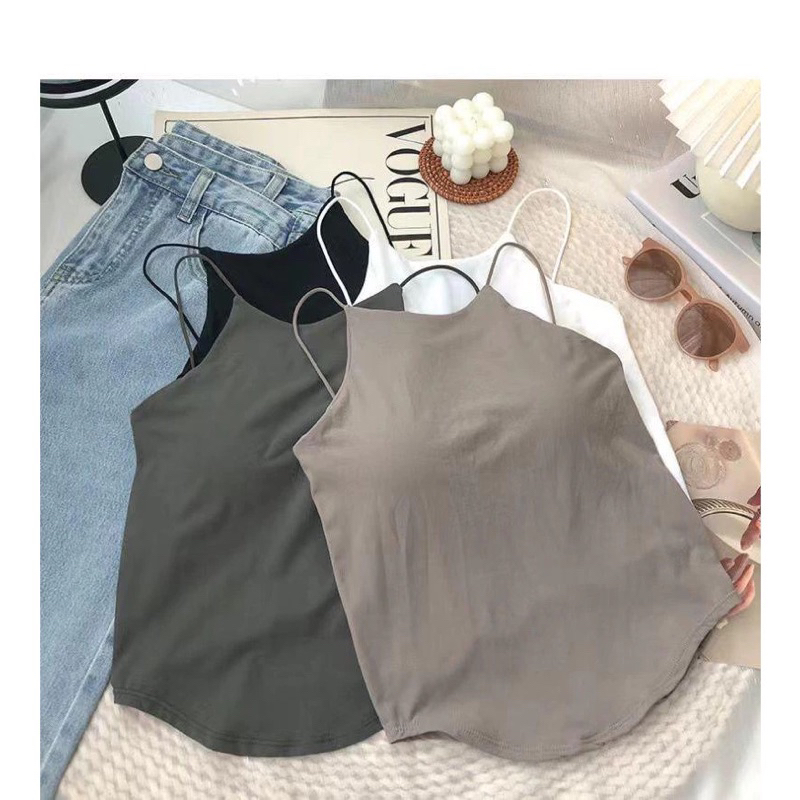 Tanktop tali halter tali kecil Premium Import