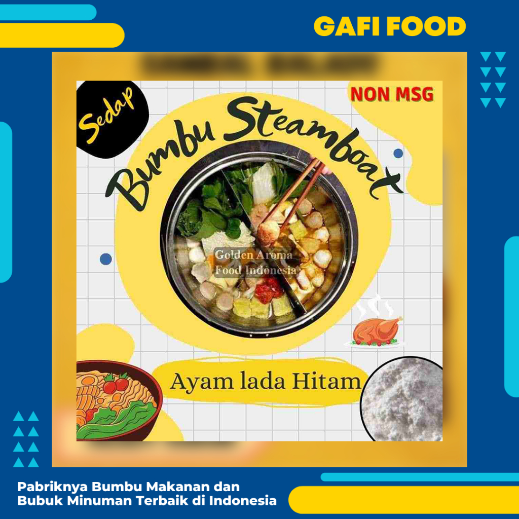 

BUMBU SUKI INSTAN Ayam Lada Hitam NON MSG 1 Kg Steamboat Shabu Hotpot Bumbu Instant Tomyum Suki
