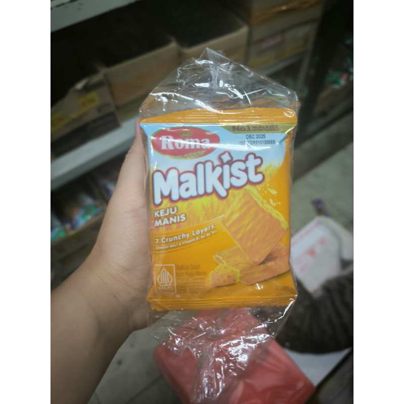 

1 Renceng Roma Malkist Keju Manis Crunchy Crackers isi 10 Sachet x 25 Gram