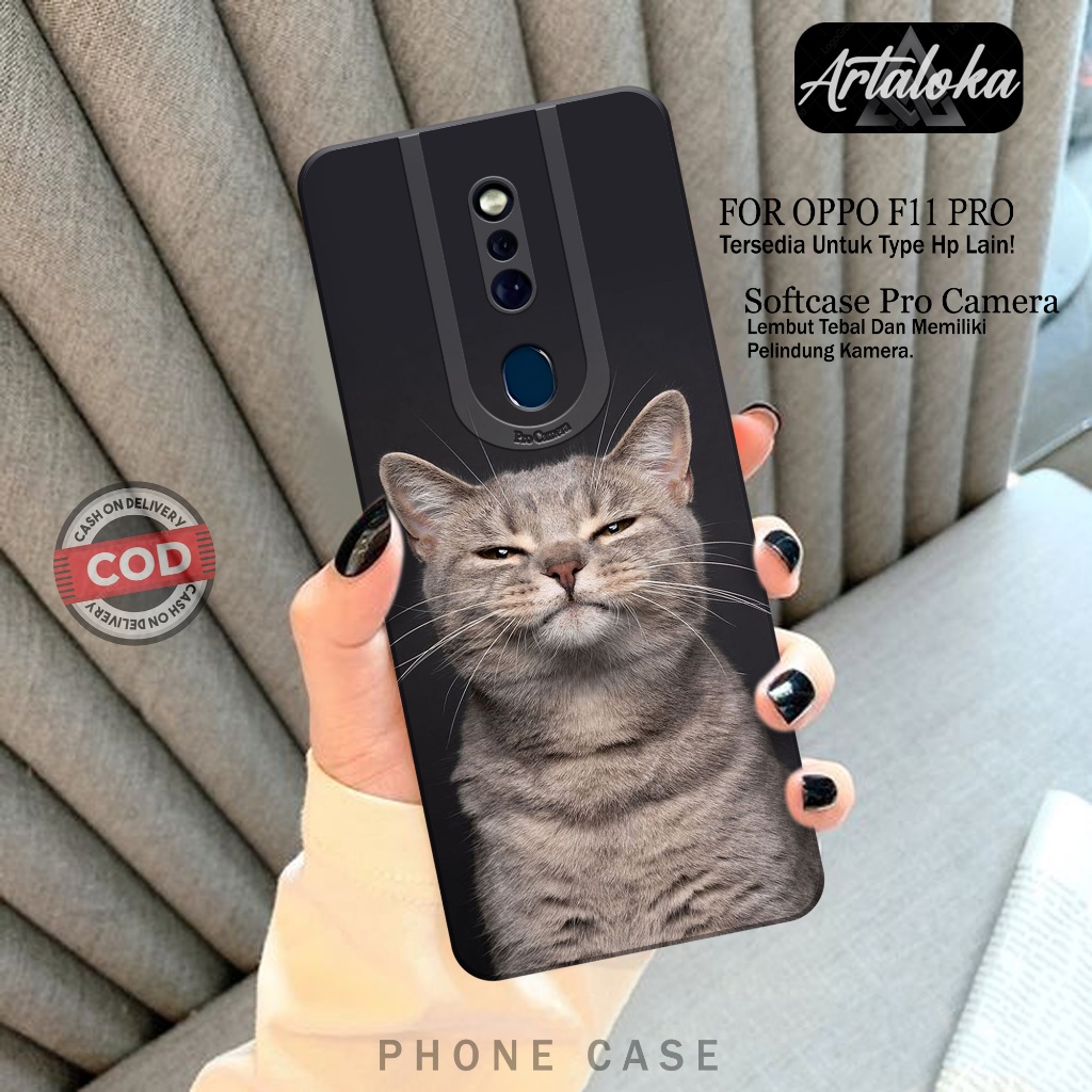 Case Hp Oppo F11 Pro Terbaru - Fashion Case Kucing - Softcase Oppo F11 Pro - Casing Oppo F11 Pro - K