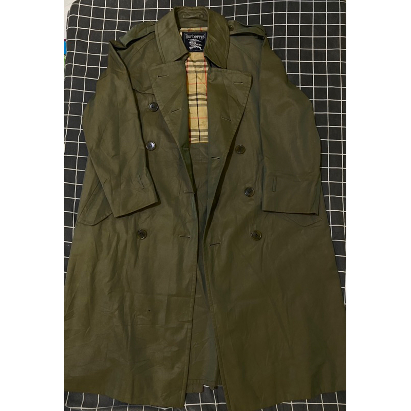 Coat Burberry Original / Coat branded burberry Army