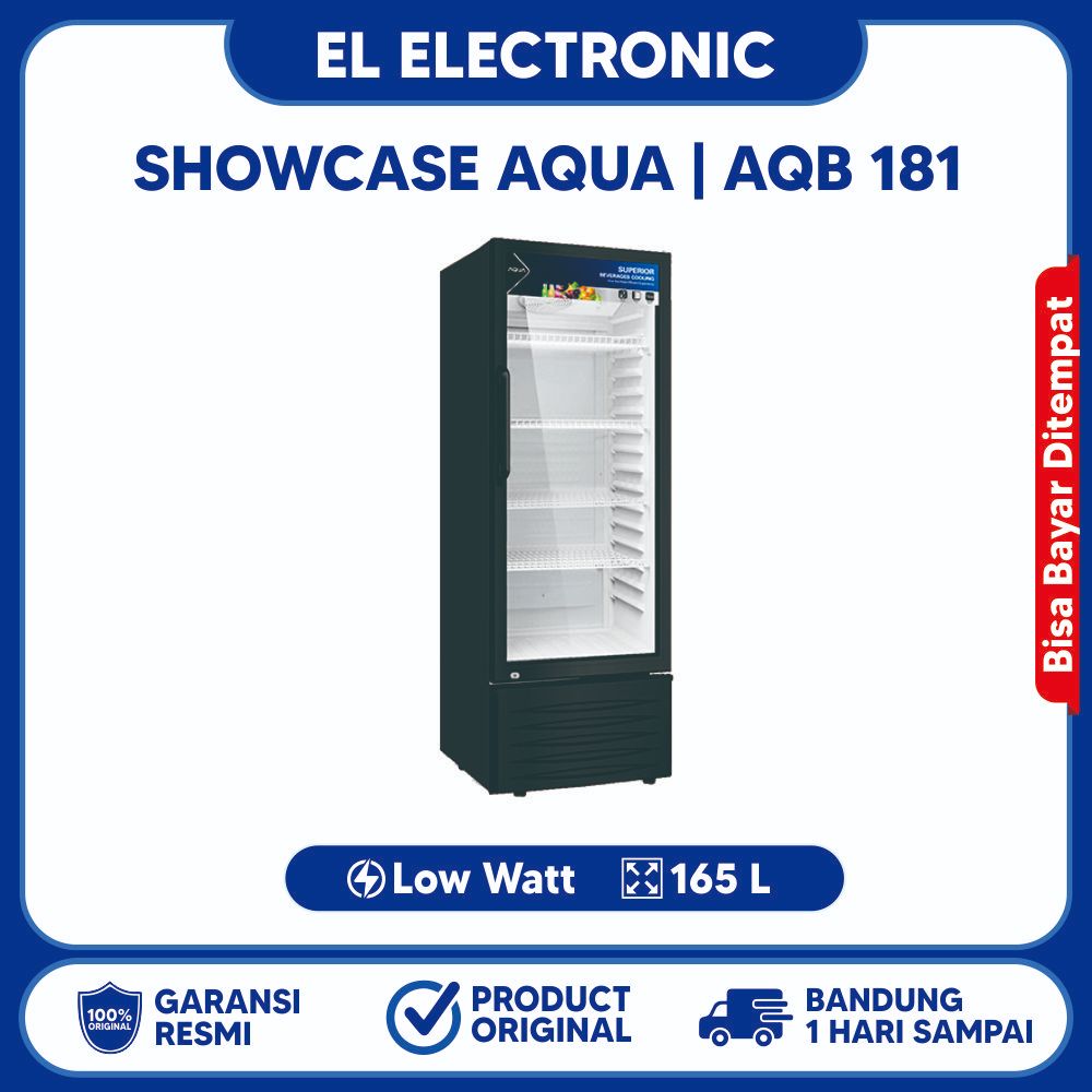 Showcase AQUA Type AQB 181 pendingin 170L