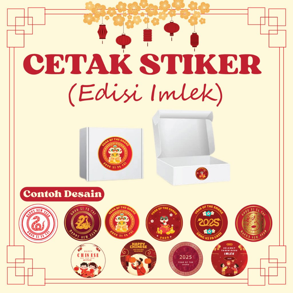 

Cetak Stiker CROMO Imlek Bulat untuk Toples/ Hampers 1 HARI JADI