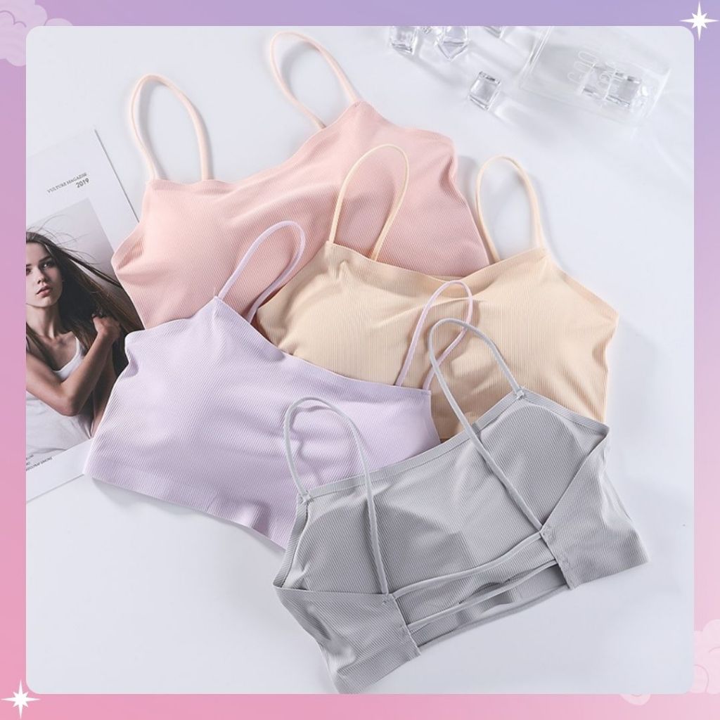 VO-BR987 bra wanita bh wanita kekinian tanpa kawat bahan bagus koreaan style import realpict