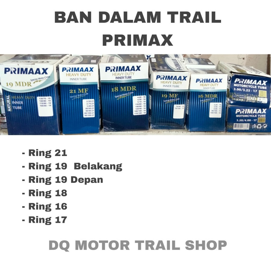 BAN DALAM HEAVY DUTY PRIMAX - BAN DALAM MOTOR TRAIL CRF KLX WR KTM YZ KX