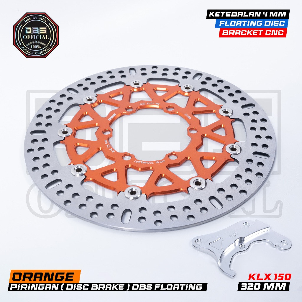 DBS Floating Disc Brake CNC Piringan Cakram KLX150 ukuran 320mm