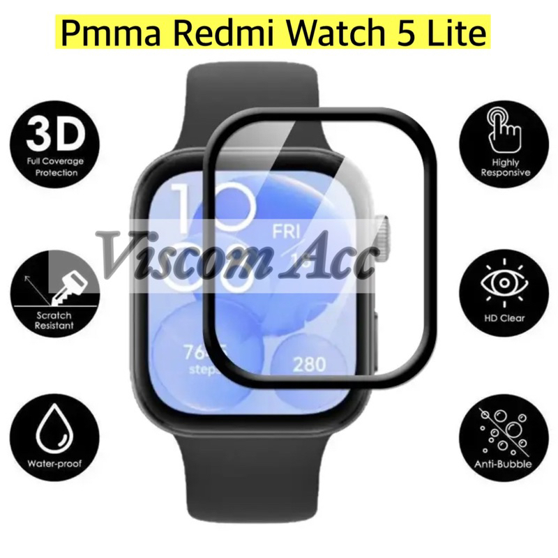 Antigores Redmi Watch 5 lite Pmma redmi watch 5lite Nano mi watch 5 lite JunDW