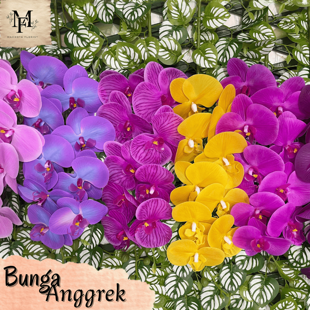 Bunga Anggrek - Bunga Artificial Anggrek Latex - Dekorasi Bunga Anggrek Plastik Latex / CZ-044A