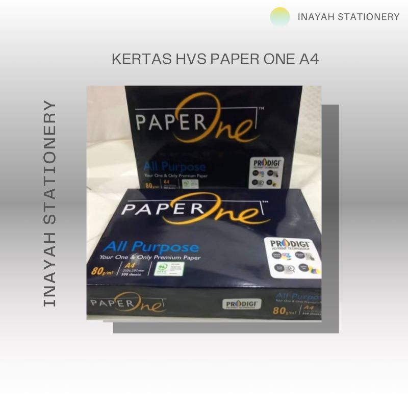 

HVS PAPER ONE A4 80GSM WARNA PUTIH ISI 500LEMBAR Kantor Kertas Sekolah Stationery