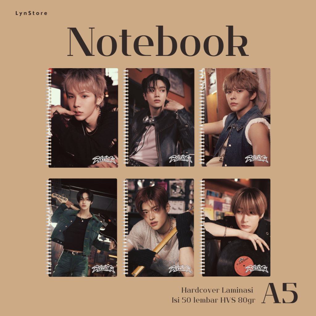 

(LS_028) Notebook Kpop A5 Hardcover RIIZE - Where Is That Bass #1 (Isi 50 Lembar Hvs + Hardcover Laminasi 2 Sisi) Buku Tulis Catatan Notebook Ring A5 Hardcover Laminasi / Notebook Journal A5 Hardcover Laminasi / Spiral Buku Agenda A5 Hardcover Laminasi