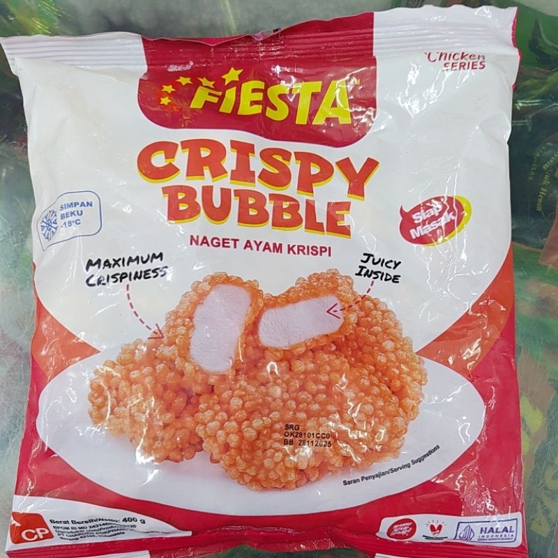 

Fiesta Crispy Bubble Naget Ayam Krisip 400grm