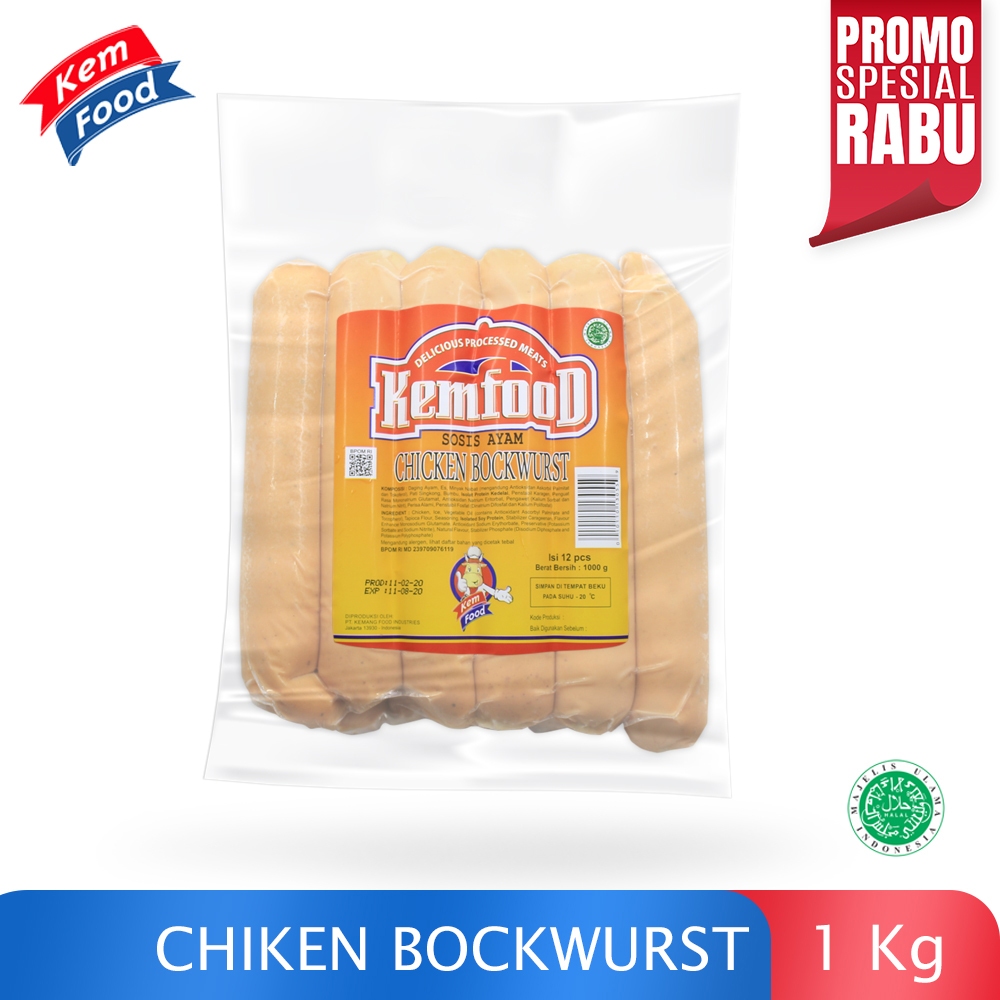 

Kemfood Sosis Ayam Bockwurst 1Kg