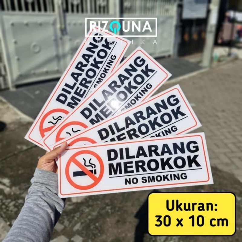 

AKRILIK DILARANG MEROKOK MURAH BERKUALITAS ukuran 10x30 cm