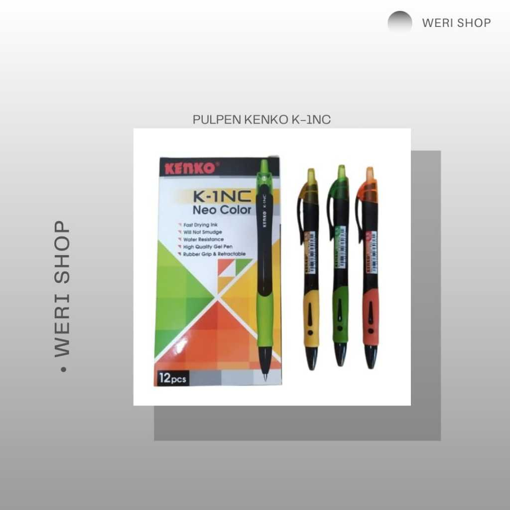 

PULPEN KENKO GEL K-1NC HITAM BERKUALITAS (1 PAK ISI 12 PCS)