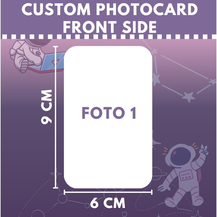 PHOTOCARD CUSTOM | DOUBLE-SIDED GLOSSY/LAMINATED
