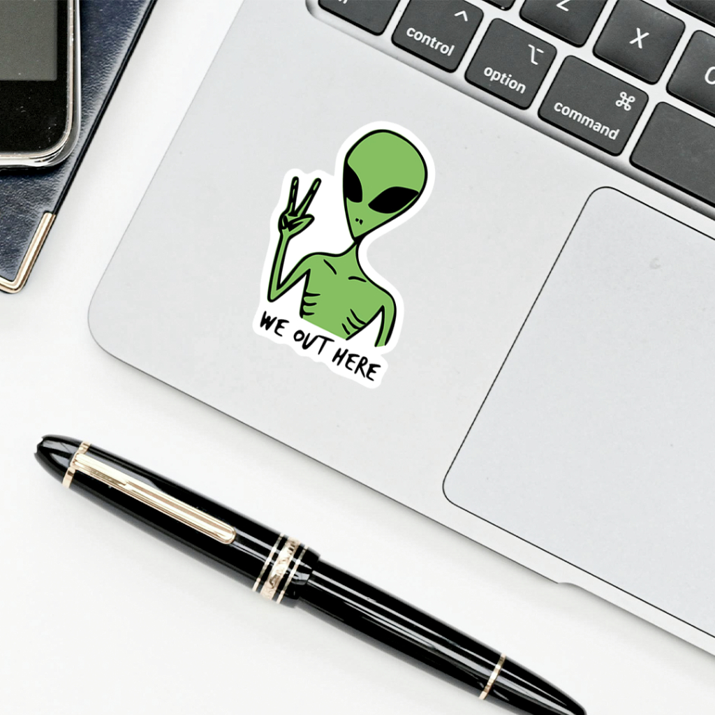 

Sticker Alien We Out Here | Sticker Aesthetic Skena | Sticker Samarinda