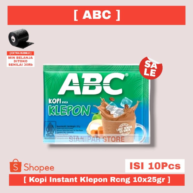 

ABC Kopi Instant Klepon Renceng 10x25gr