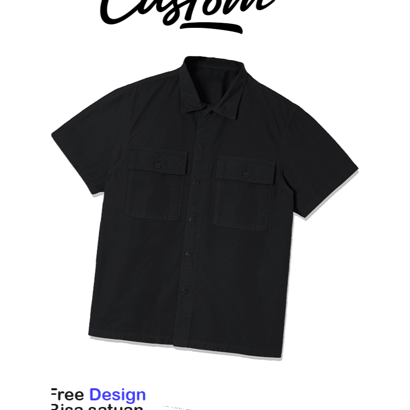 CUSTOM KEMEJA WORKSHIRT LENGAN PENDEK