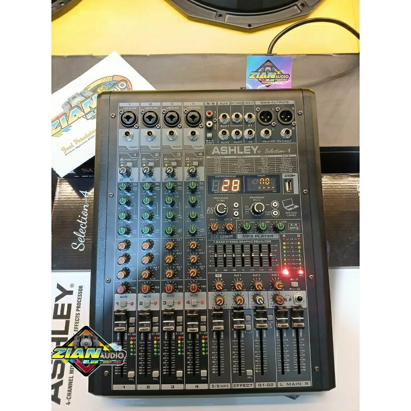 Mixer Ashley Selection 4 terbaru efek alesis edit A edit B original