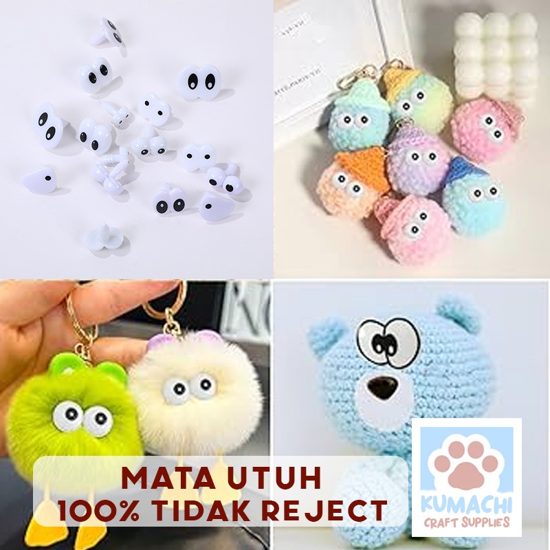 BERGARANSI UTUH Cartoon Eyes Safety Lucu Boneka Rajut Doll Eyes Amigurumi Crochet Rajut Craft Grosir
