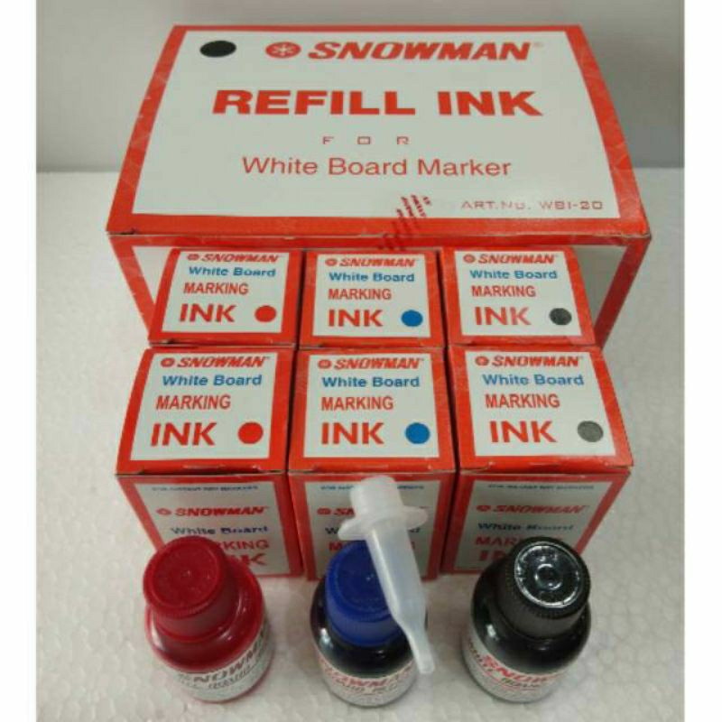 

TERMURAH ! [ 1 PCS ] REFILL ISI ULANG TINTA SPIDOL SNOWMAN WHITEBOARD / ISI ULANG TINTA SPIDOL BOARD MARKER BISA DIHAPUS / REFILL TINTA HITAM MERAH BIRU HIJAU