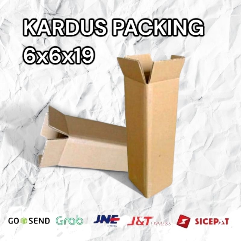 

Kardus Packing 6x6x19 | Box Packaging Tinggi