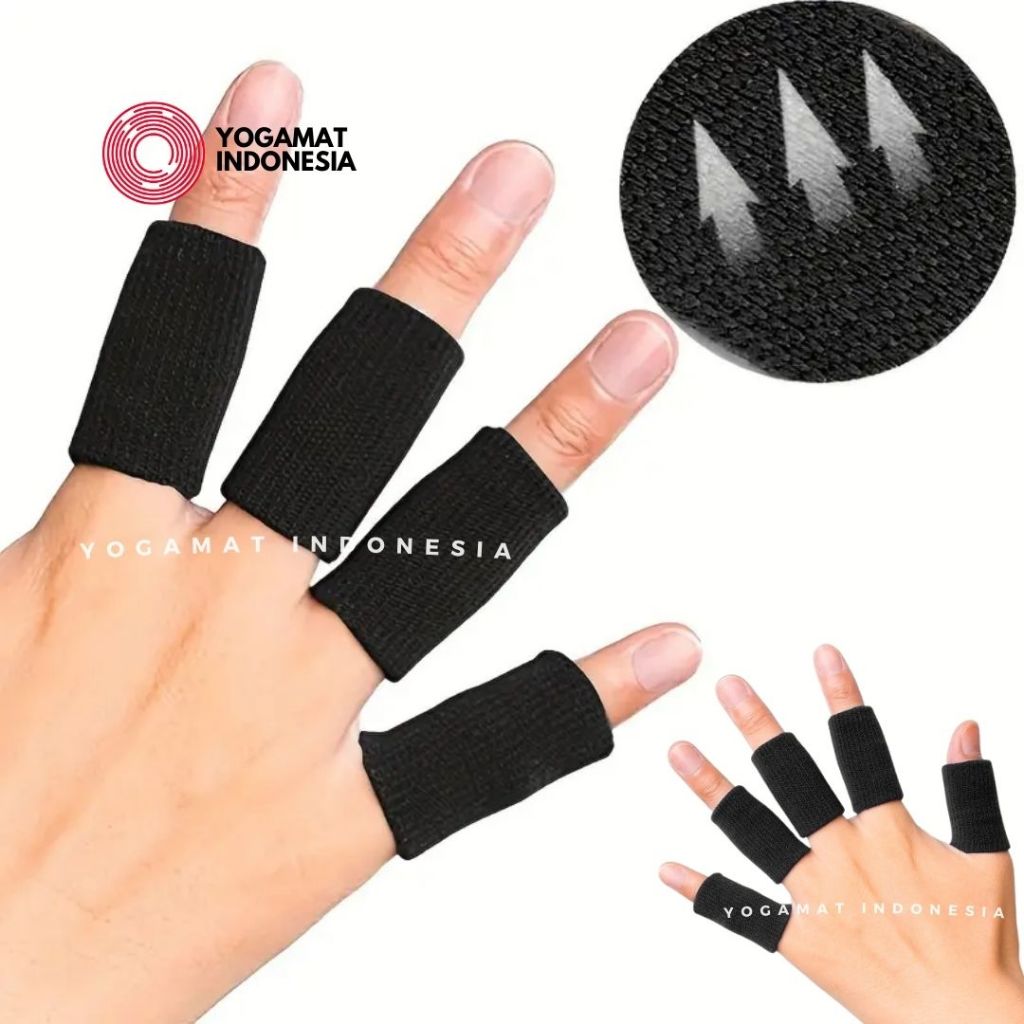 Deker Jari Finger Support Finger Tape Pelindung Jari Karet Jari tangan Kiper Futsal Basket Volly