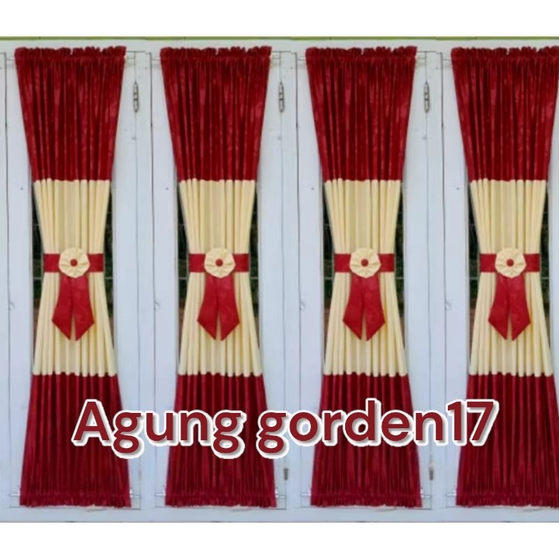 Gorden kupu kupu jendela minimalis/Gorden kupu kupu tebal embos nuvo